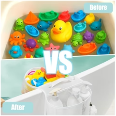 Bathroom Mesh Storage Organizer — Double-Layer Hanging Basket with Suction Cups