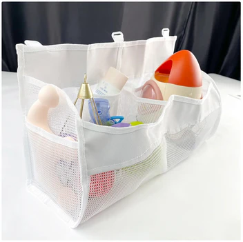 2-Compartment Mesh Toy Storage Bag — Simple, Smart, and Organized