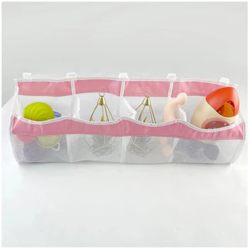 4-Compartment Mesh Toy Storage Bag
