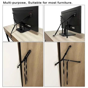 Anti-Tip TV Safety Strap — No-Drill Protection for Your Home