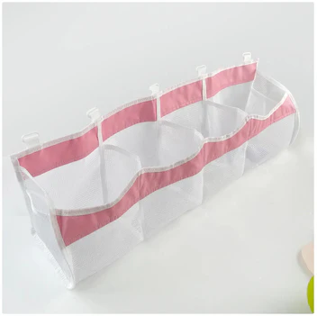 4-Compartment Mesh Toy Storage Bag