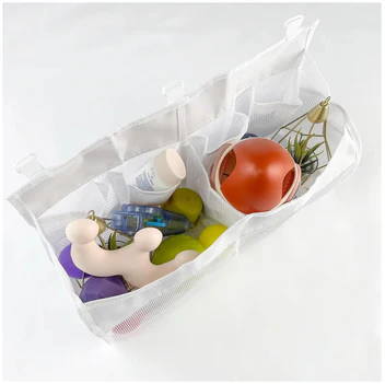 2-Compartment Mesh Toy Storage Bag — Simple, Smart, and Organized