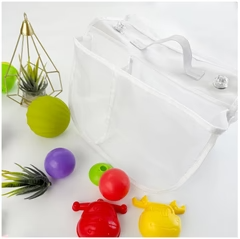 Bathroom Mesh Storage Organizer — Double-Layer Hanging Basket with Suction Cups